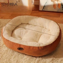 Cama Oval de Pelúcia para Cães e Gatos