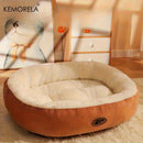Cama Oval de Pelúcia para Cães e Gatos