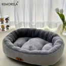 Cama Oval de Pelúcia para Cães e Gatos